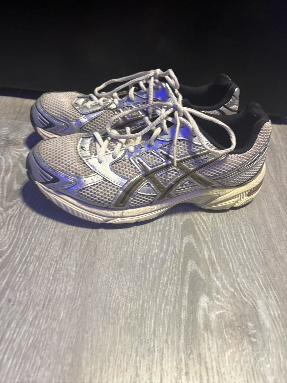 Asics Women's Athletic Shoes in Silver and Black